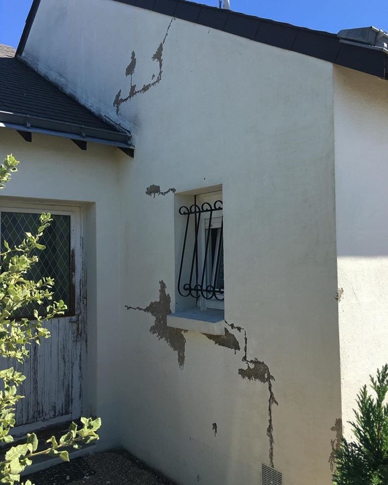 Chantier de rénovation de façade à Chassieu et Lyon Est