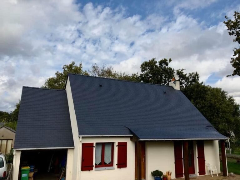 Même couverture après finition de teinte anthracite